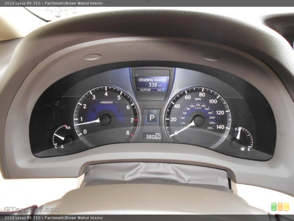 Parchment/Brown Walnut Interior Gauges for the 2010 Lexus RX 350 #59269956