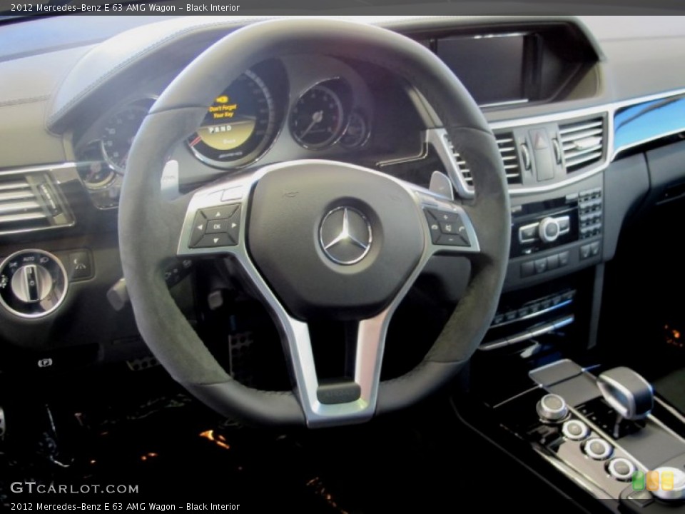 Black Interior Steering Wheel for the 2012 Mercedes-Benz E 63 AMG Wagon #59270376