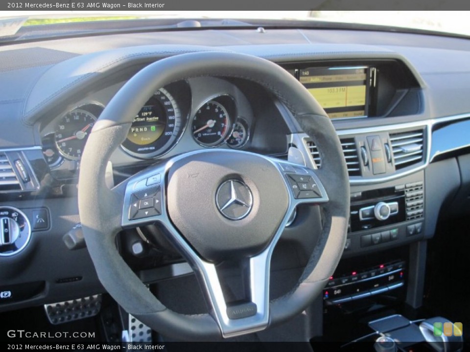 Black Interior Steering Wheel for the 2012 Mercedes-Benz E 63 AMG Wagon #59270403