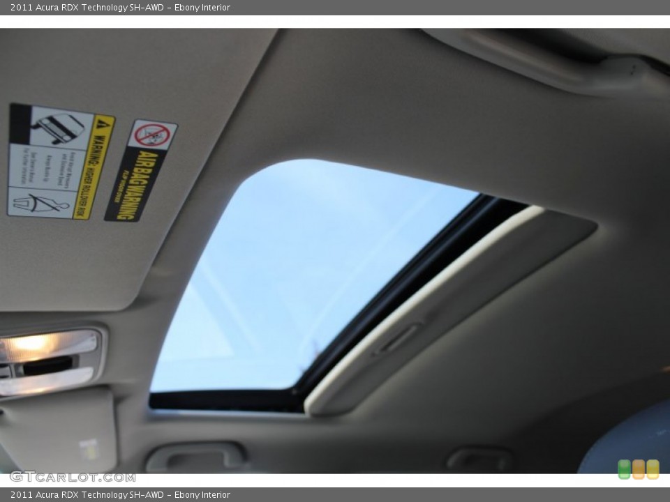 Ebony Interior Sunroof for the 2011 Acura RDX Technology SH-AWD #59272170