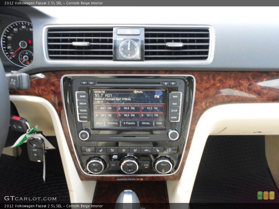 Cornsilk Beige Interior Controls for the 2012 Volkswagen Passat 2.5L SEL #59273121