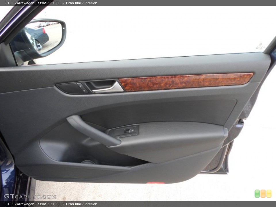 Titan Black Interior Door Panel for the 2012 Volkswagen Passat 2.5L SEL #59273286