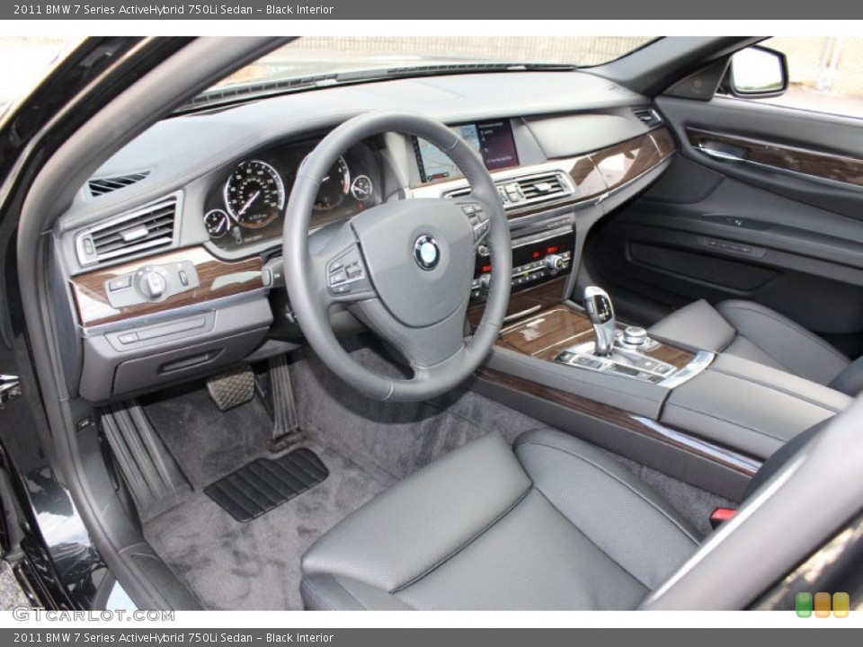 Black Interior Prime Interior for the 2011 BMW 7 Series ActiveHybrid 750Li Sedan #59274432