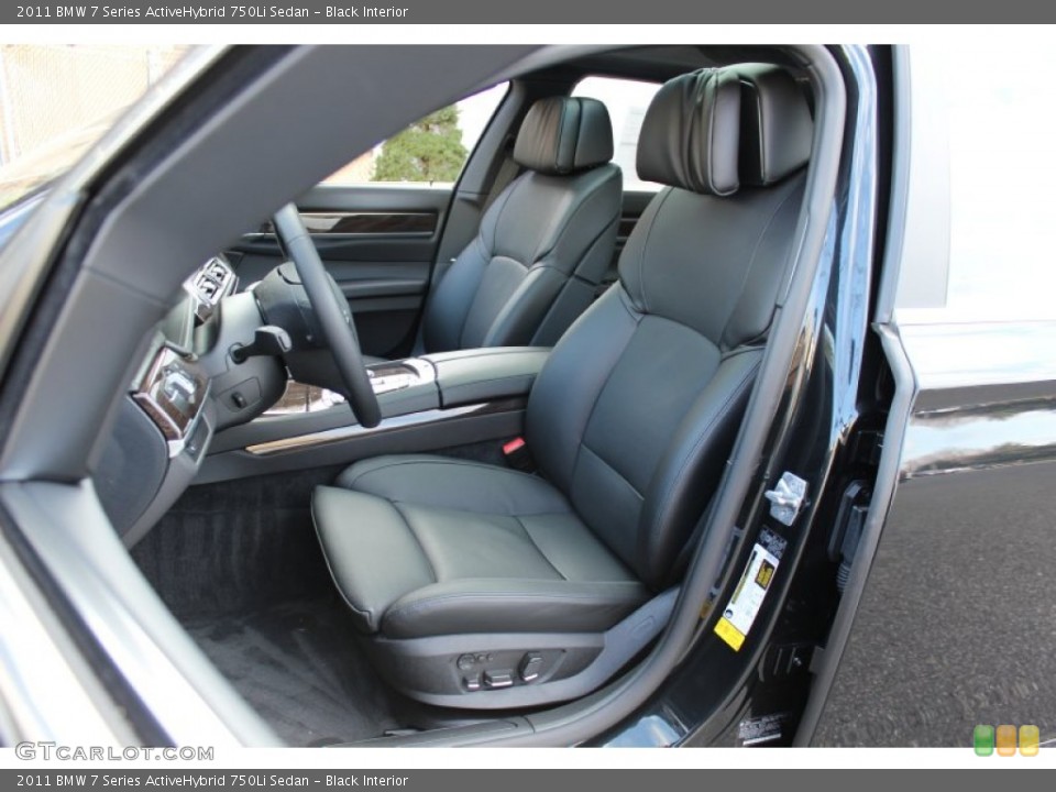 Black Interior Photo for the 2011 BMW 7 Series ActiveHybrid 750Li Sedan #59274462
