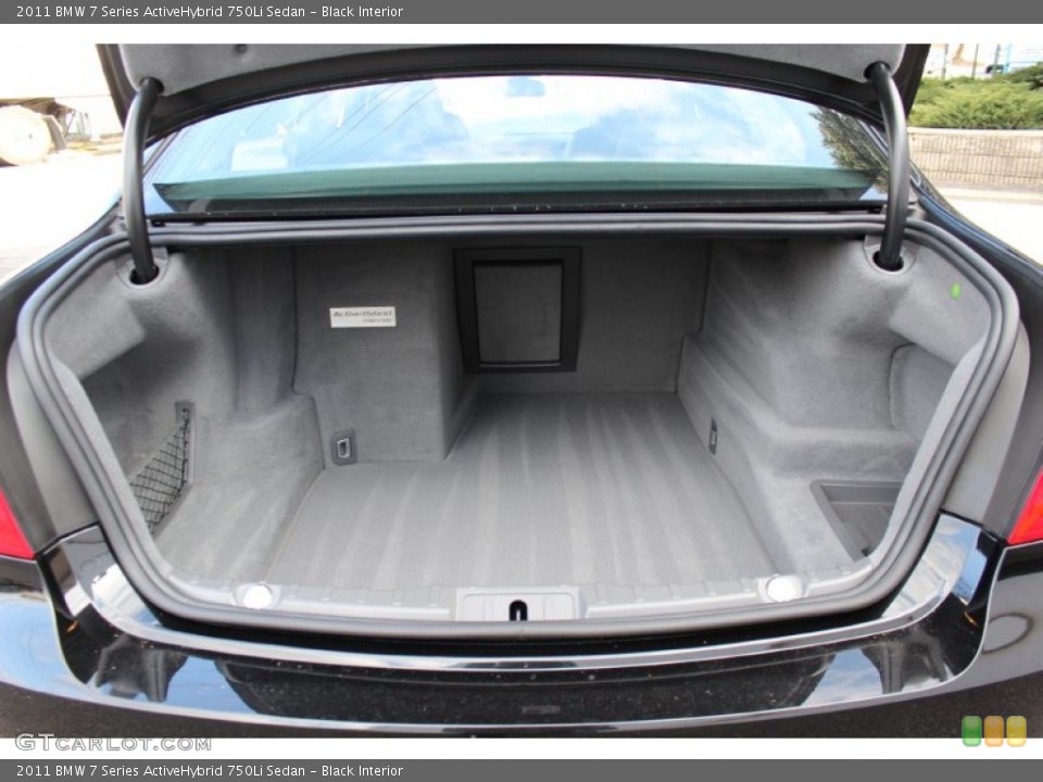 Black Interior Trunk for the 2011 BMW 7 Series ActiveHybrid 750Li Sedan #59274546