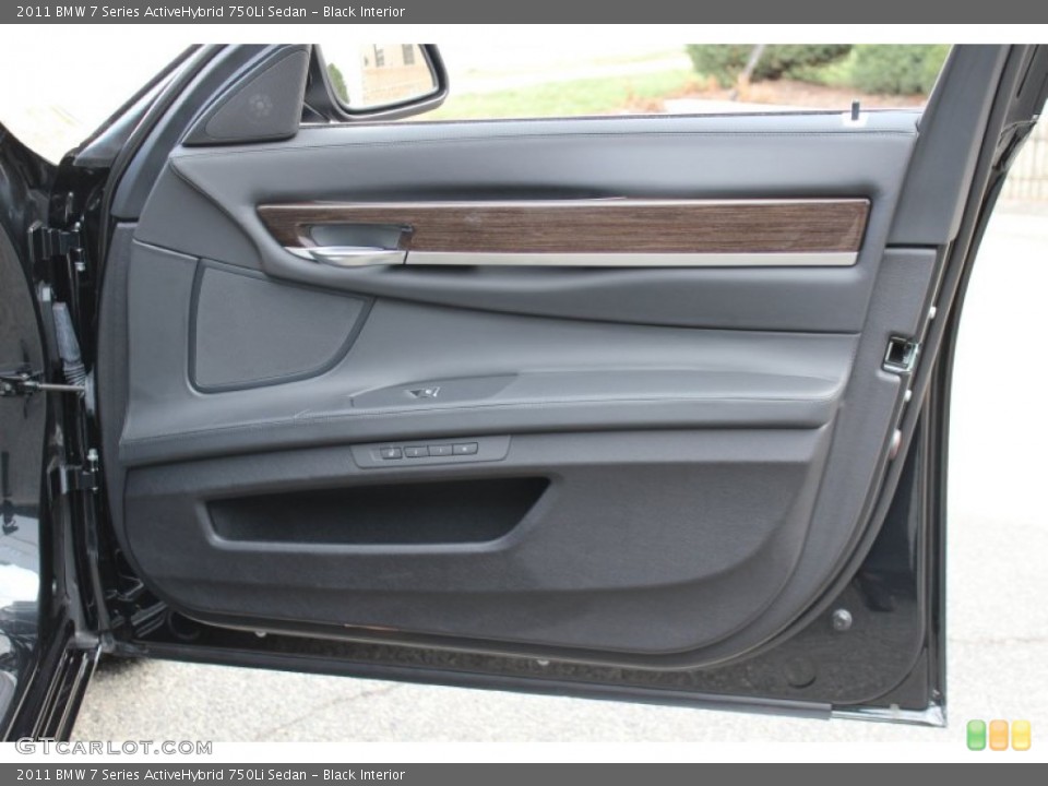 Black Interior Door Panel for the 2011 BMW 7 Series ActiveHybrid 750Li Sedan #59274582