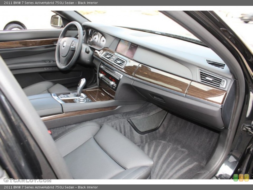 Black Interior Dashboard for the 2011 BMW 7 Series ActiveHybrid 750Li Sedan #59274591