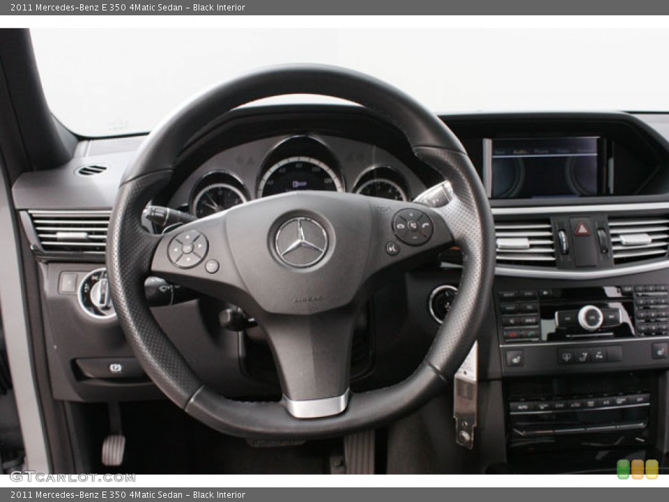 Black Interior Steering Wheel for the 2011 Mercedes-Benz E 350 4Matic Sedan #59275884