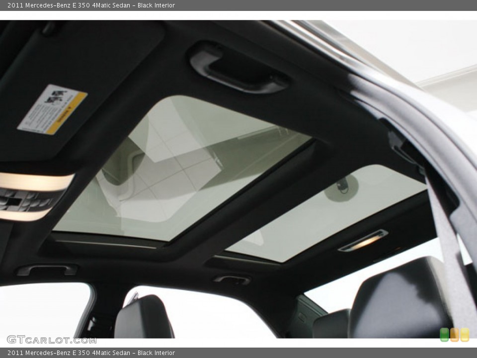 Black Interior Sunroof for the 2011 Mercedes-Benz E 350 4Matic Sedan #59276031