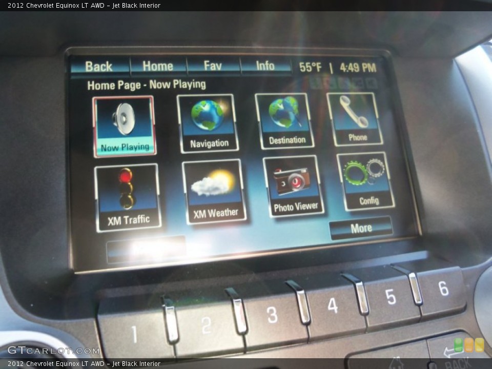 Jet Black Interior Controls for the 2012 Chevrolet Equinox LT AWD #59276283