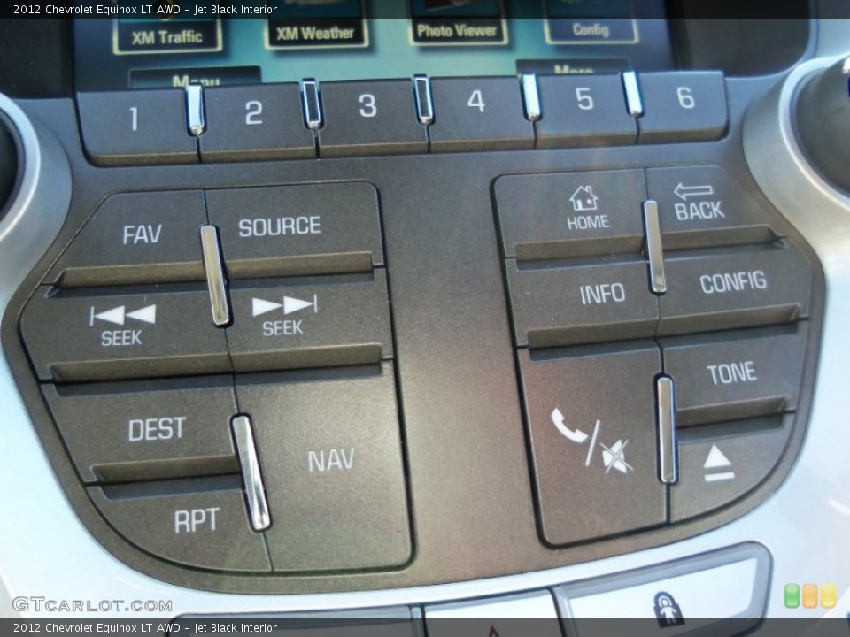 Jet Black Interior Controls for the 2012 Chevrolet Equinox LT AWD #59276292