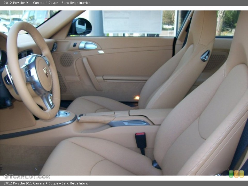 Sand Beige Interior Photo for the 2012 Porsche 911 Carrera 4 Coupe #59278714