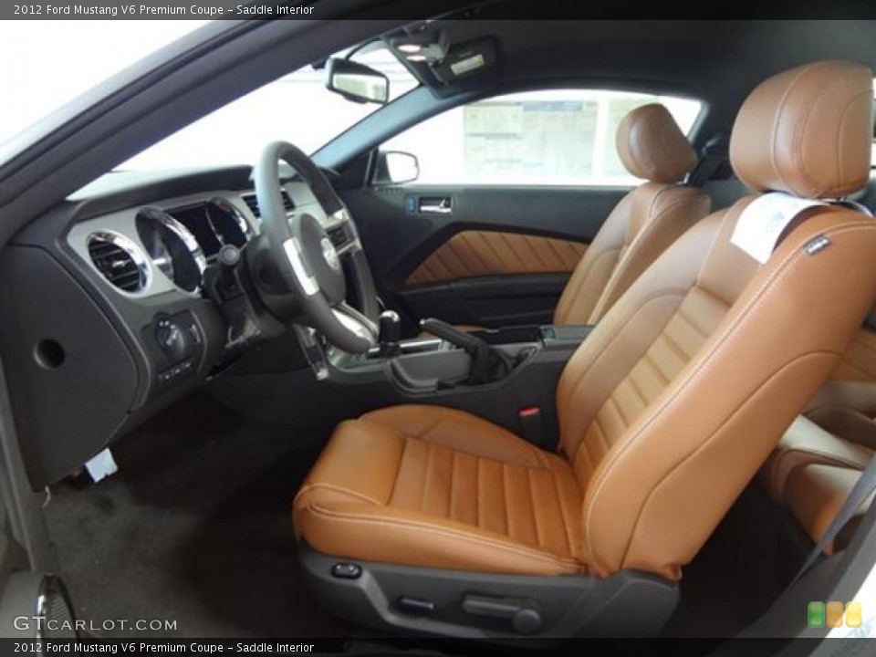Saddle Interior Photo for the 2012 Ford Mustang V6 Premium Coupe #59279094