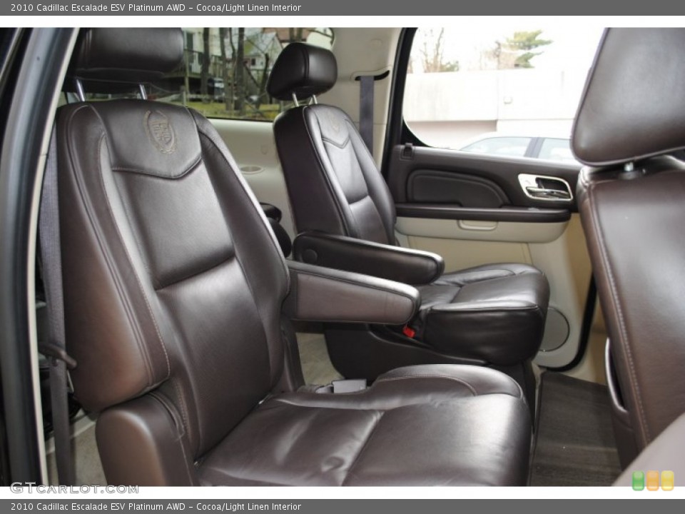Cocoa/Light Linen Interior Photo for the 2010 Cadillac Escalade ESV Platinum AWD #59280168