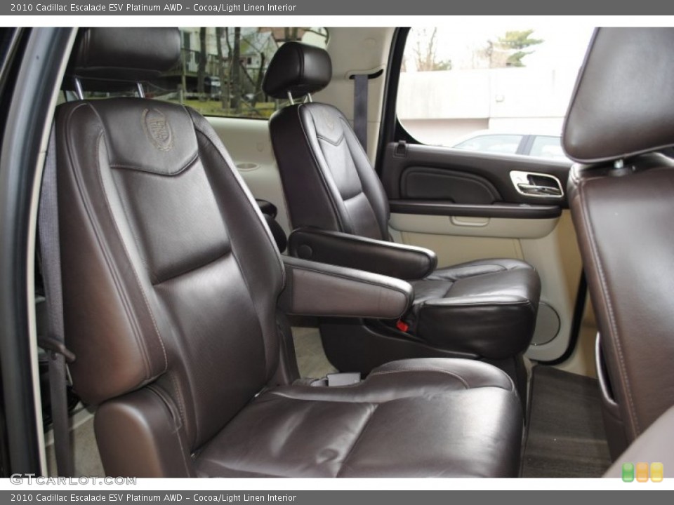 Cocoa/Light Linen Interior Photo for the 2010 Cadillac Escalade ESV Platinum AWD #59280168