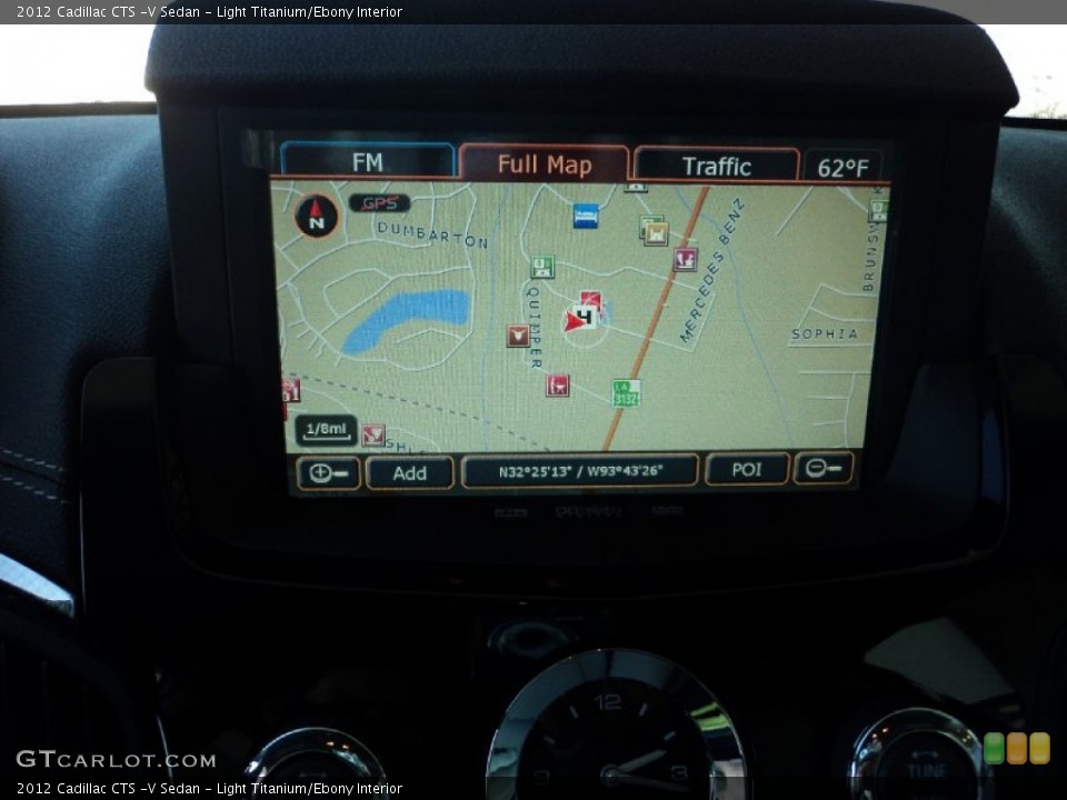 Light Titanium/Ebony Interior Navigation for the 2012 Cadillac CTS -V Sedan #59283192