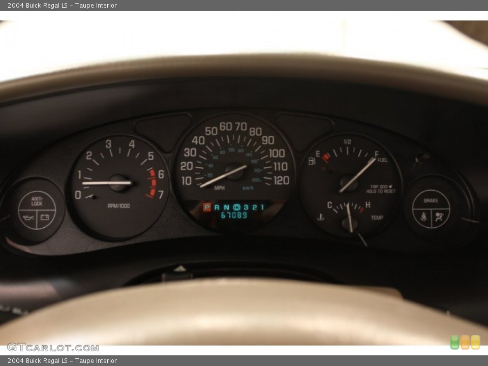 Taupe Interior Gauges for the 2004 Buick Regal LS #59284151