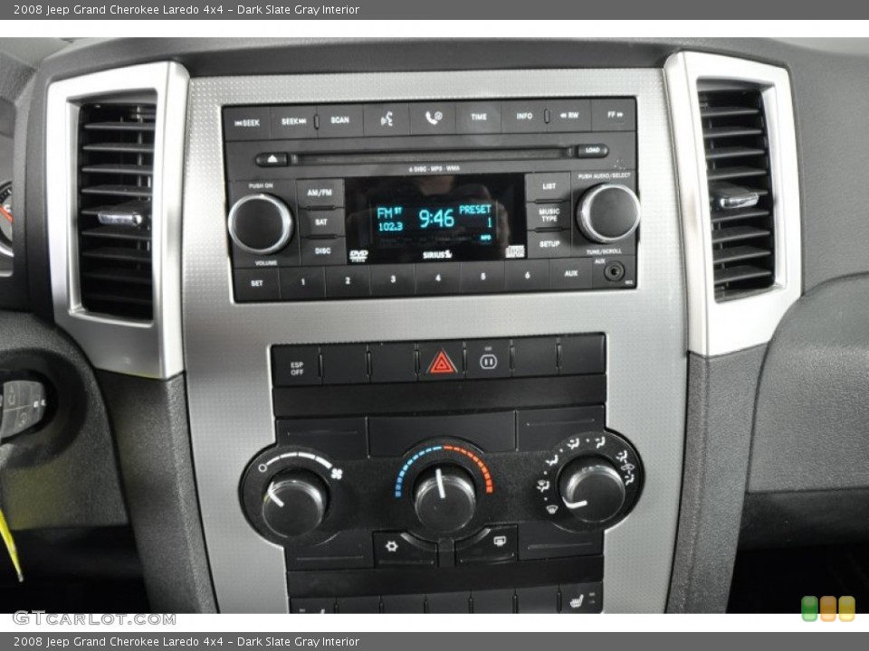 Dark Slate Gray Interior Controls for the 2008 Jeep Grand Cherokee Laredo 4x4 #59284992