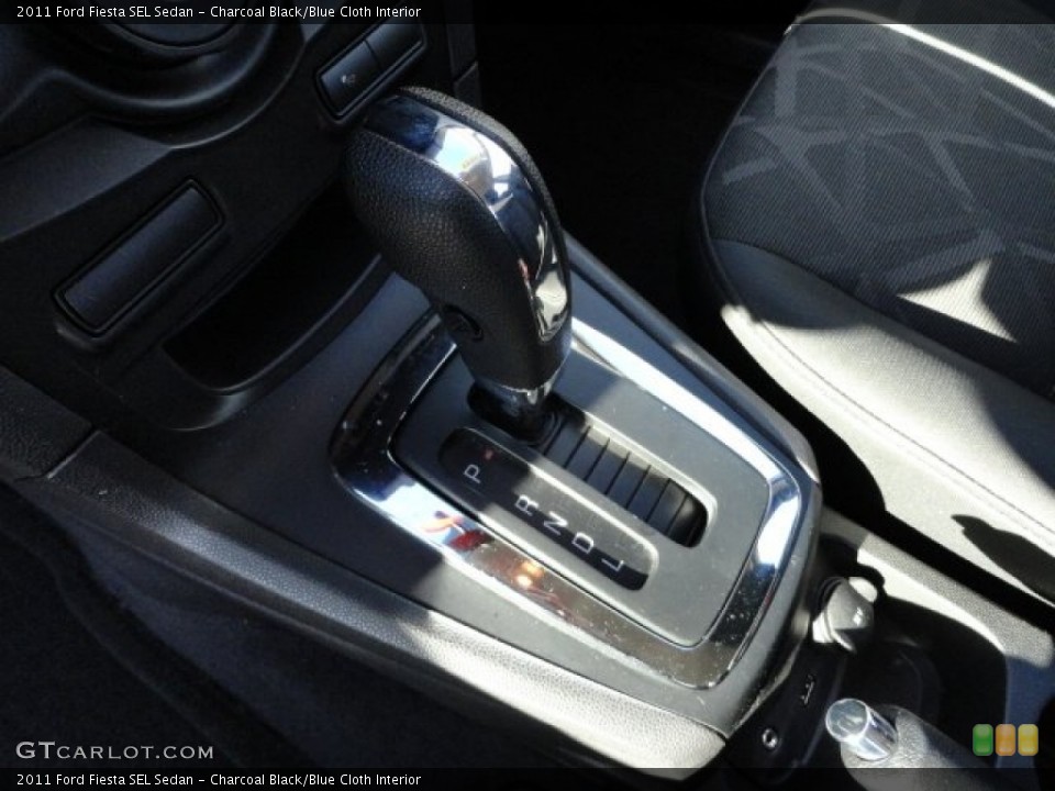 Charcoal Black/Blue Cloth Interior Transmission for the 2011 Ford Fiesta SEL Sedan #59285736