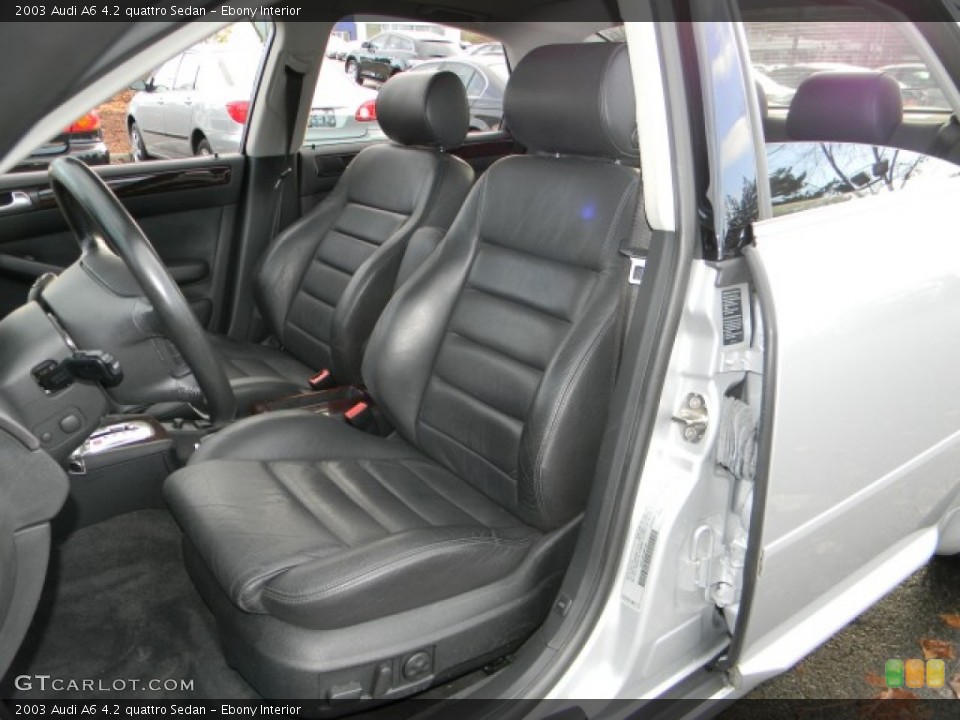 Ebony Interior Photo for the 2003 Audi A6 4.2 quattro Sedan #59285883