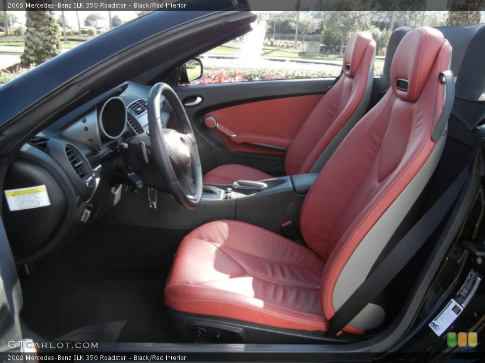 Black/Red Interior Photo for the 2009 Mercedes-Benz SLK 350 Roadster #59286171
