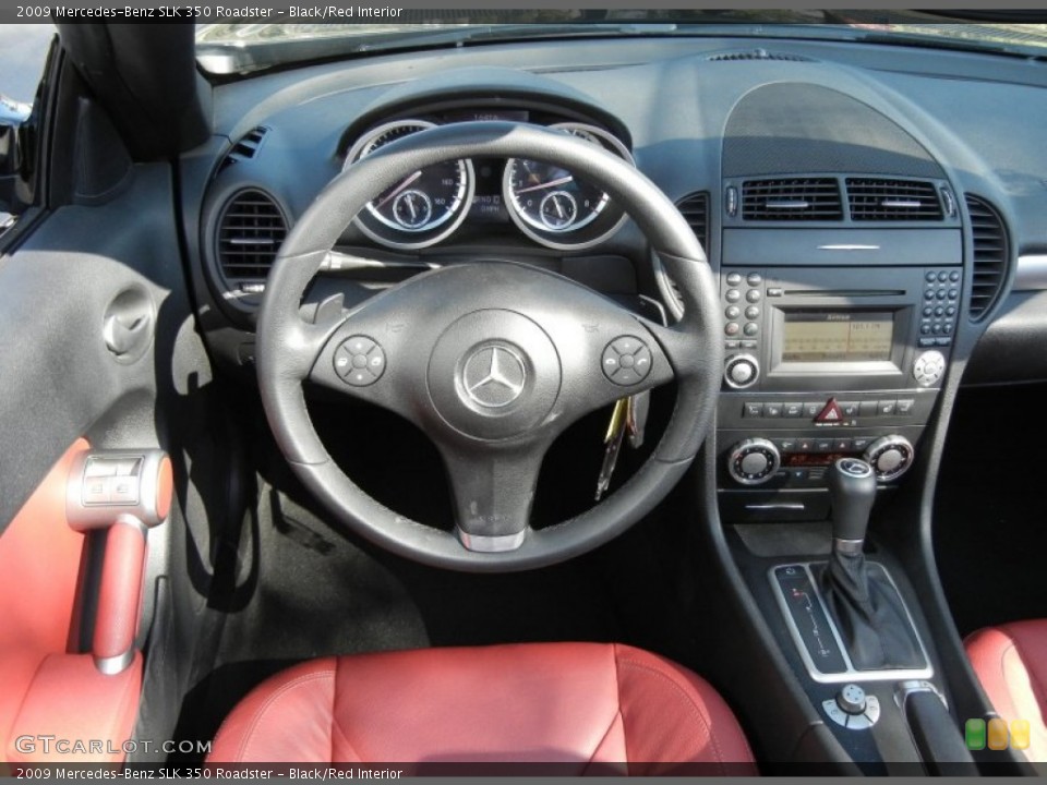 Black/Red Interior Controls for the 2009 Mercedes-Benz SLK 350 Roadster #59286219