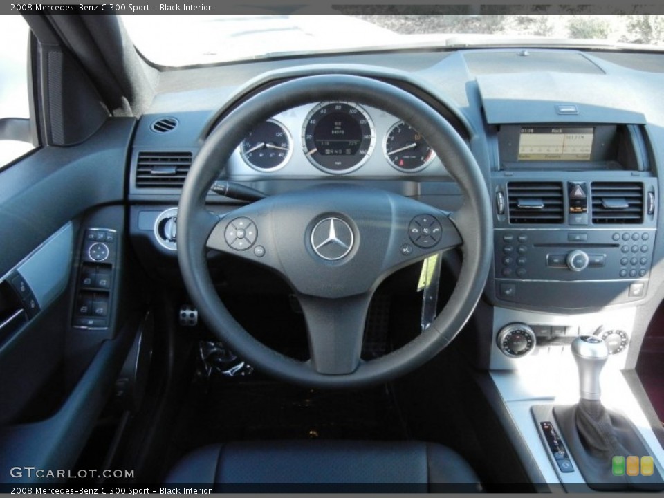 Black Interior Steering Wheel for the 2008 Mercedes-Benz C 300 Sport #59286504