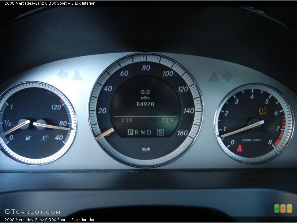 Black Interior Gauges for the 2008 Mercedes-Benz C 300 Sport #59286512
