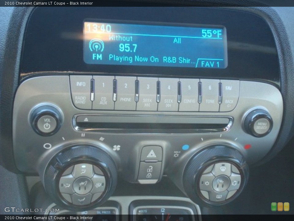 Black Interior Controls for the 2010 Chevrolet Camaro LT Coupe #59287854
