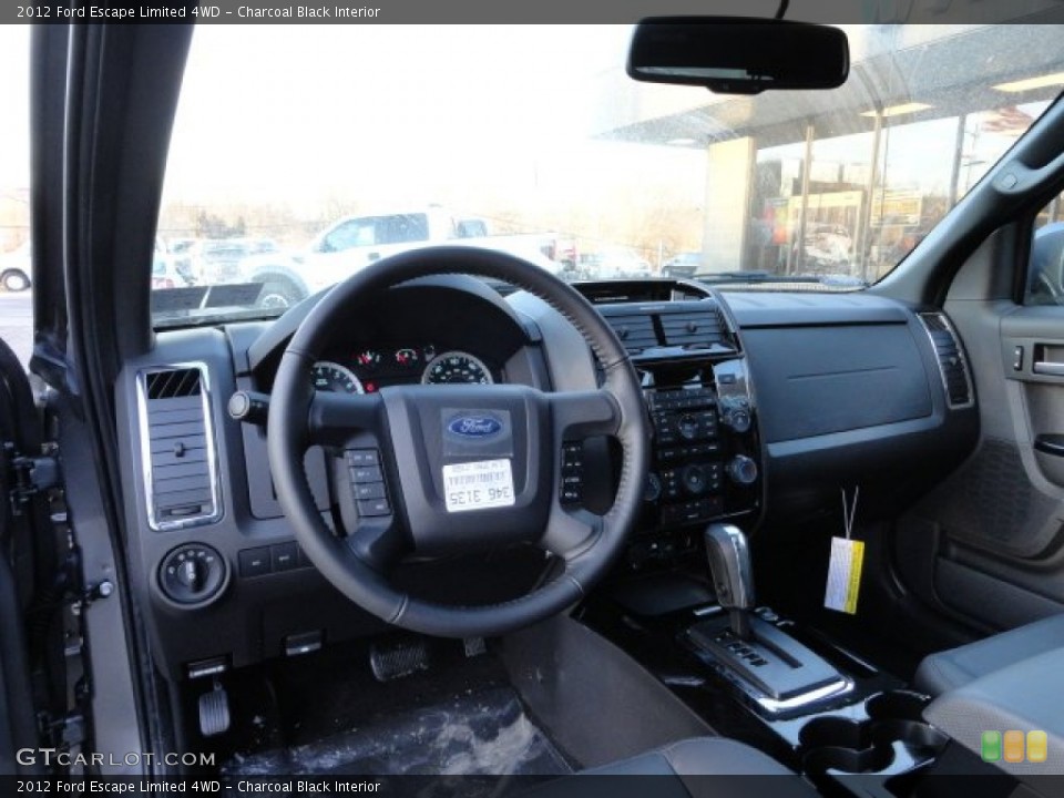 Charcoal Black Interior Photo for the 2012 Ford Escape Limited 4WD #59287857