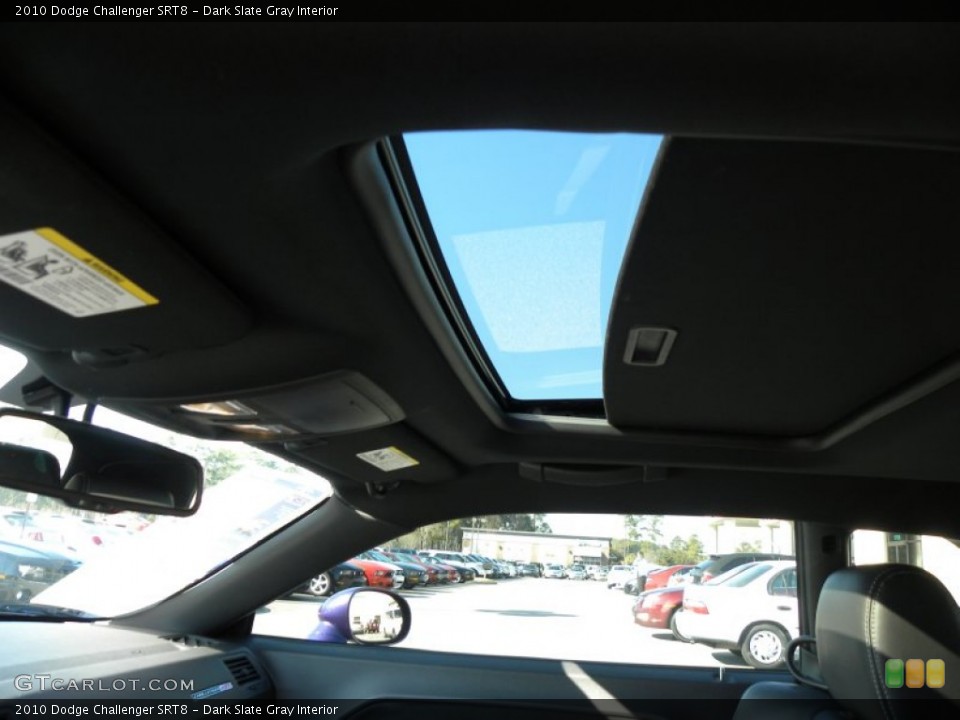 Dark Slate Gray Interior Sunroof for the 2010 Dodge Challenger SRT8 #59291171