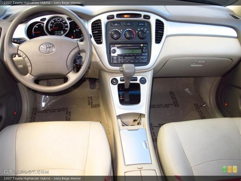 Ivory Beige Interior Dashboard for the 2007 Toyota Highlander Hybrid #59291253