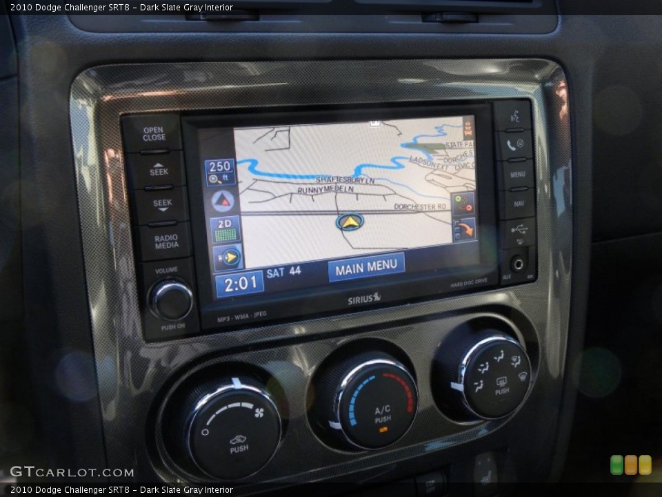 Dark Slate Gray Interior Navigation for the 2010 Dodge Challenger SRT8 #59291295