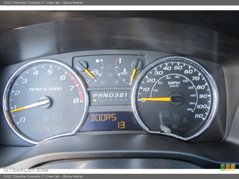 Ebony Interior Gauges for the 2012 Chevrolet Colorado LT Crew Cab #59296623