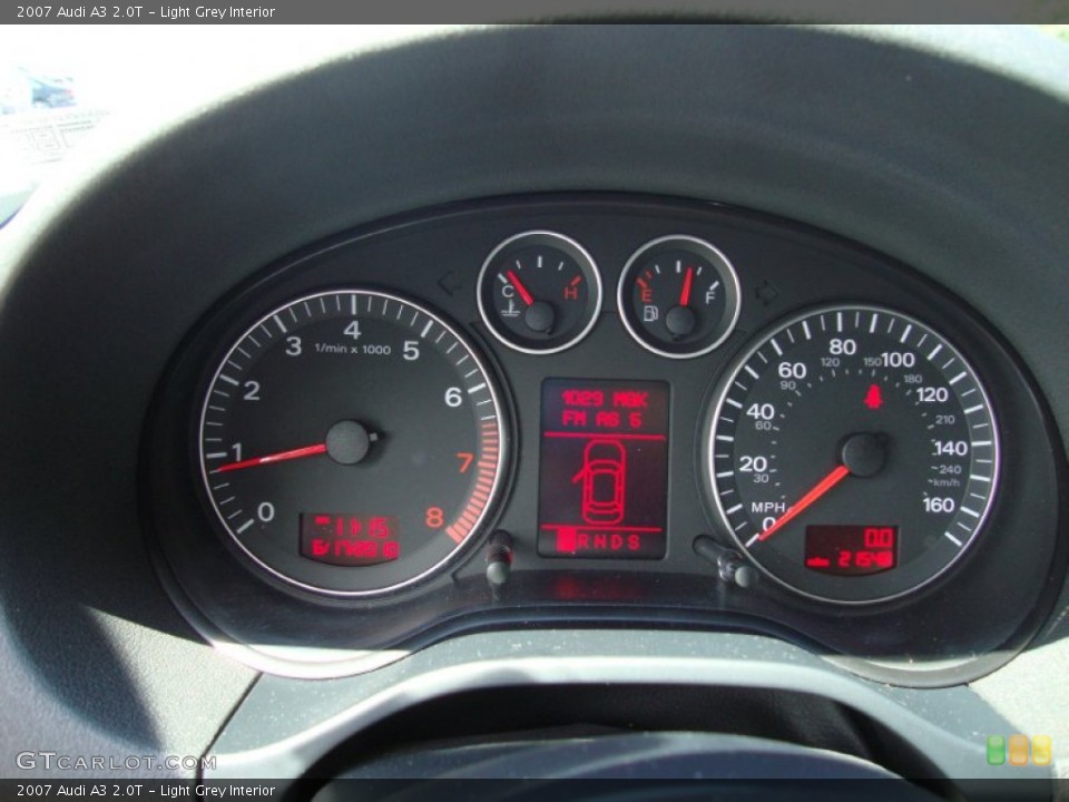 Light Grey Interior Gauges for the 2007 Audi A3 2.0T #59299787