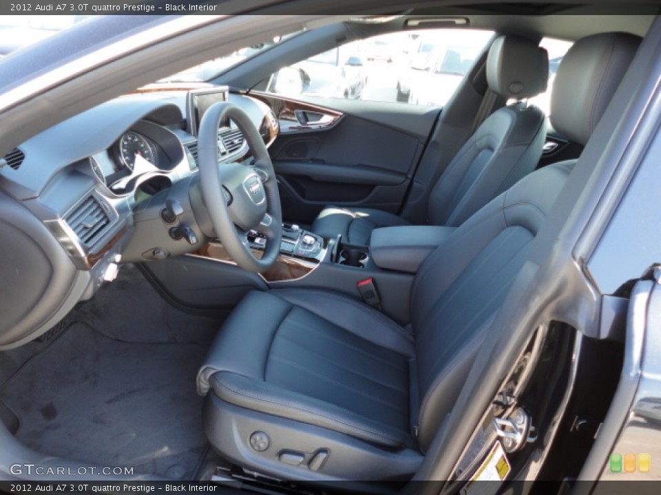 Black Interior Photo for the 2012 Audi A7 3.0T quattro Prestige #59300537
