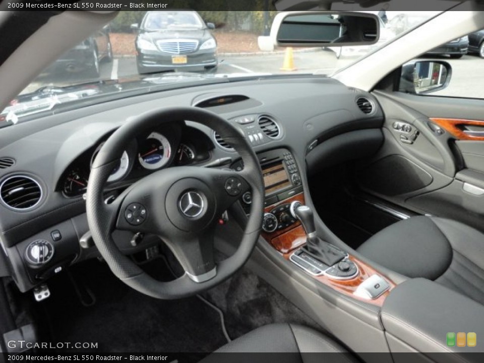 Black Interior Photo for the 2009 Mercedes-Benz SL 550 Roadster #59300693