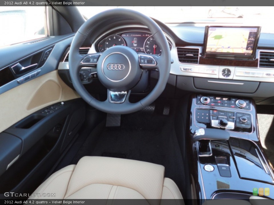 Velvet Beige Interior Dashboard for the 2012 Audi A8 4.2 quattro #59300813