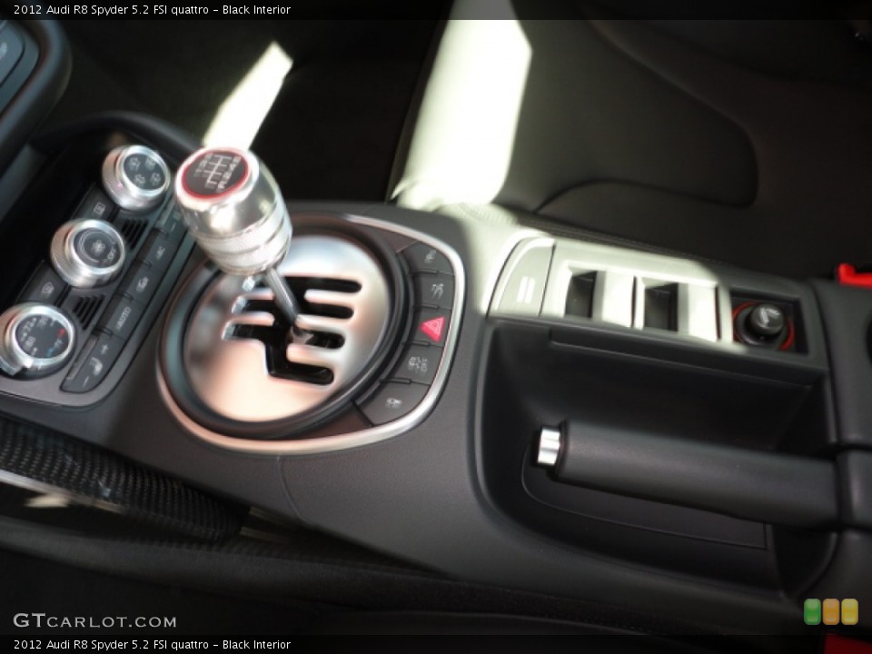 Black Interior Transmission for the 2012 Audi R8 Spyder 5.2 FSI quattro #59300979