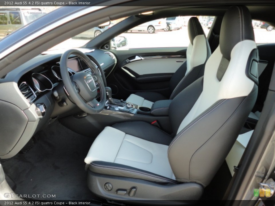 Black Interior Photo for the 2012 Audi S5 4.2 FSI quattro Coupe #59301128