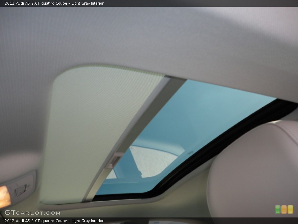 Light Gray Interior Sunroof for the 2012 Audi A5 2.0T quattro Coupe #59301239