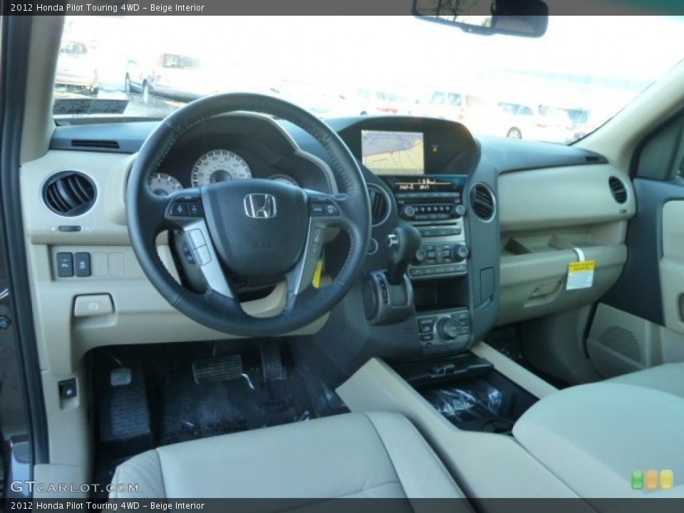 Beige Interior Photo for the 2012 Honda Pilot Touring 4WD #59303228