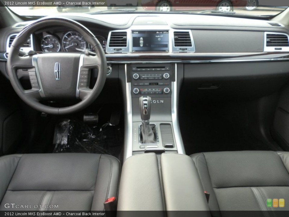 Charcoal Black Interior Dashboard for the 2012 Lincoln MKS EcoBoost AWD #59305664