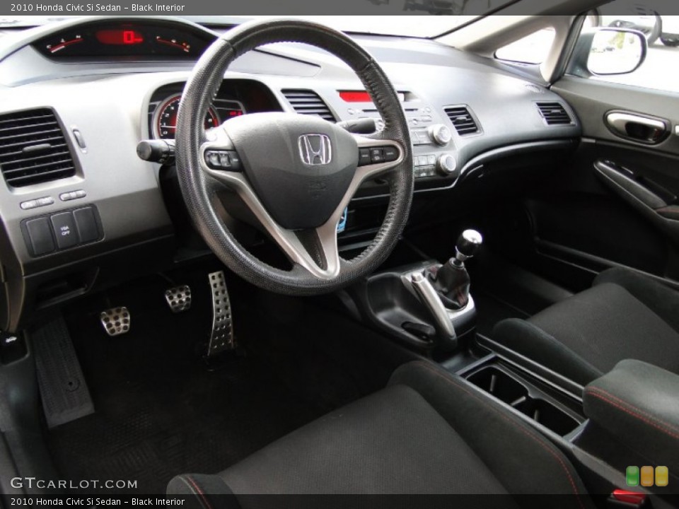 Black Interior Photo for the 2010 Honda Civic Si Sedan #59306111