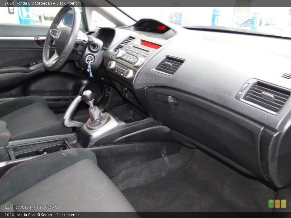 Black Interior Dashboard for the 2010 Honda Civic Si Sedan #59306229