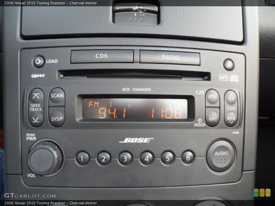 Charcoal Interior Audio System for the 2008 Nissan 350Z Touring Roadster #59306567