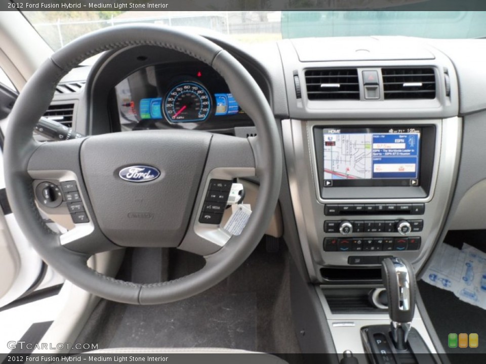 Medium Light Stone Interior Dashboard for the 2012 Ford Fusion Hybrid #59307950