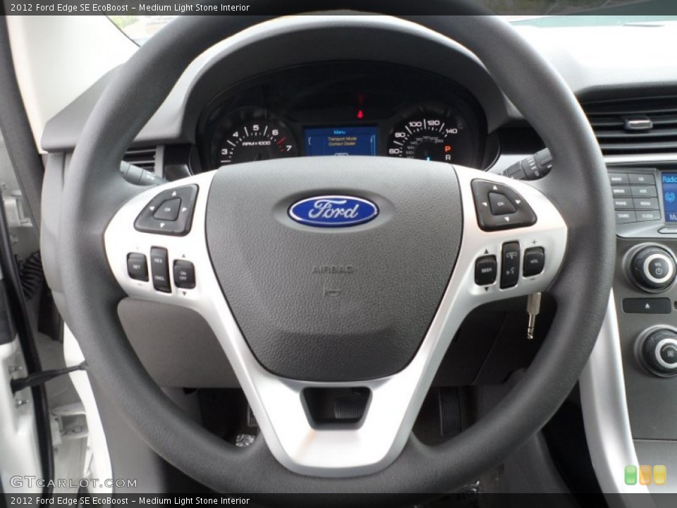 Medium Light Stone Interior Steering Wheel for the 2012 Ford Edge SE EcoBoost #59309444