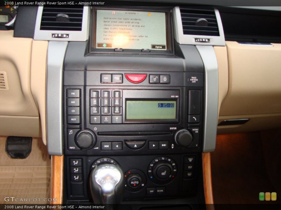Almond Interior Controls for the 2008 Land Rover Range Rover Sport HSE #59310779
