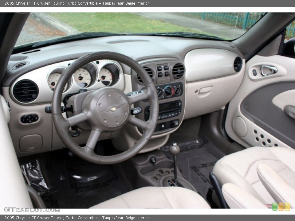 Taupe/Pearl Beige Interior Dashboard for the 2005 Chrysler PT Cruiser Touring Turbo Convertible #59312396